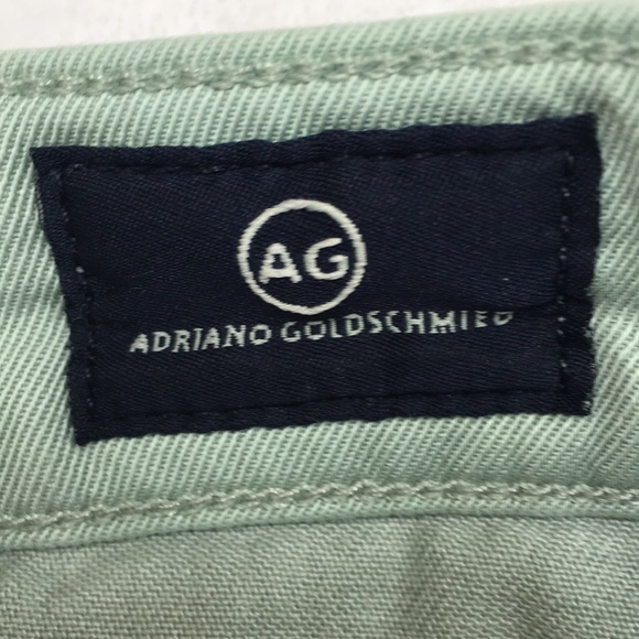 AG Adriano Goldschmied The Tristan Short Size 28R Tailored Style Light Green EUC - Picture 9 of 11